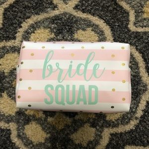 NWOT. Bride Squad makeup bag.